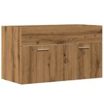 Casa si Gradina - Mobilier - Mobilier baie - Comode baie - Dulap chiuveta baie, stejar artizanal 90x38,5x46 cm lemn - Infinity.ro