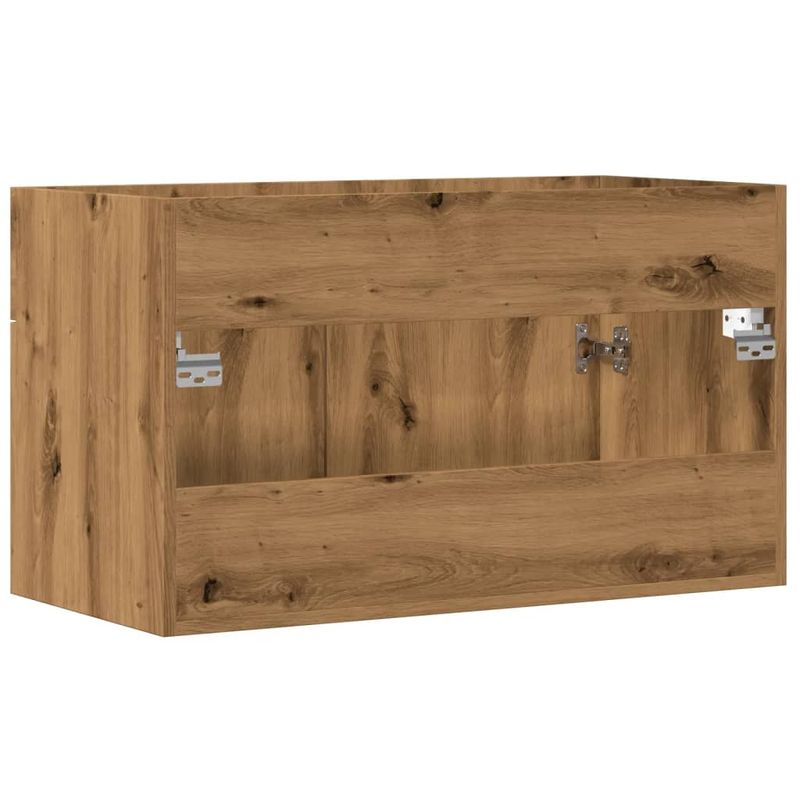 Casa si Gradina - Mobilier - Mobilier baie - Comode baie - Dulap chiuveta baie, stejar artizanal 90x38,5x46 cm lemn - Infinity.ro