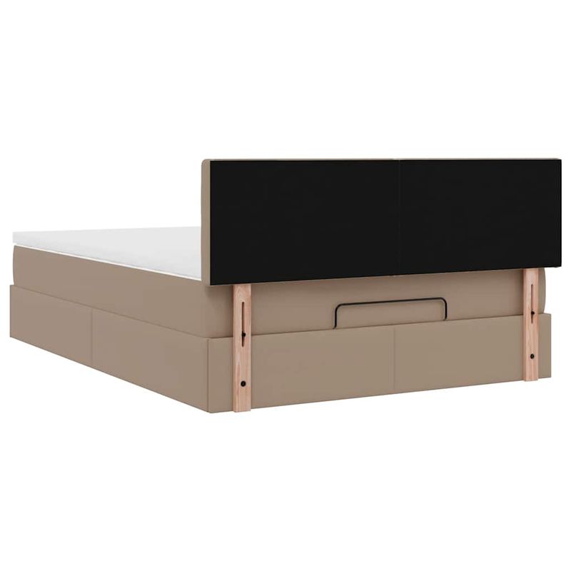Casa si Gradina - Mobilier - Paturi si accesorii - Paturi - Cadru de pat otoman cu saltea Cappucino piele artificiala - Infinity.ro