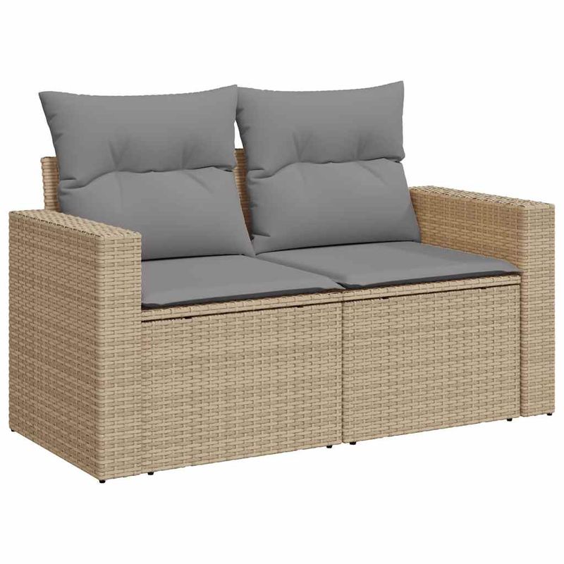 Casa si Gradina - Gradina si terasa - Mobilier exterior - Seturi mobila gradina - Set canapele de gradina cu perne, 6 piese, bej, poliratan - Infinity.ro
