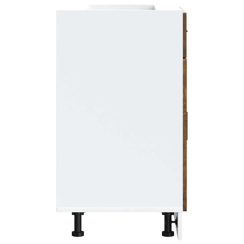 Casa si Gradina - Mobilier - Comode si corpuri - Corpuri bucatarie - Dulap de bucatarie „Porto” din lemn de lemn de stejar afumat, model 1x dulap inferior (2 uși 1 sertar), mărime 60x46x81.5 cm - Infinity.ro