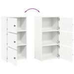 Casa si Gradina - Mobilier - Biblioteci si rafturi - Biblioteci - Biblioteca, alb, 40x24x77 cm, lemn prelucrat - Infinity.ro