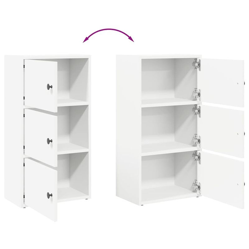 Casa si Gradina - Mobilier - Biblioteci si rafturi - Biblioteci - Biblioteca, alb, 40x24x77 cm, lemn prelucrat - Infinity.ro