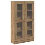 Casa si Gradina - Mobilier - Comode si corpuri - Comode - Dulap inalt, stejar artizanal, 82,5x30,5x150 cm, lemn prelucrat - Infinity.ro