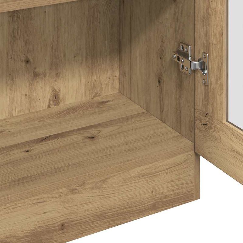 Casa si Gradina - Mobilier - Comode si corpuri - Comode - Dulap inalt, stejar artizanal, 82,5x30,5x150 cm, lemn prelucrat - Infinity.ro