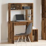 Casa si Gradina - Mobilier - Mese si birouri - Birouri - Birou cu rafturi, lemn vechi, 100x45x140 cm, lemn prelucrat - Infinity.ro