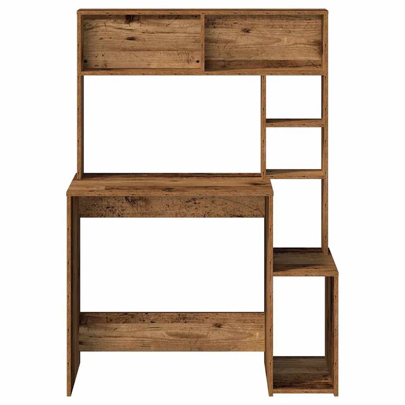 Casa si Gradina - Mobilier - Mese si birouri - Birouri - Birou cu rafturi, lemn vechi, 100x45x140 cm, lemn prelucrat - Infinity.ro