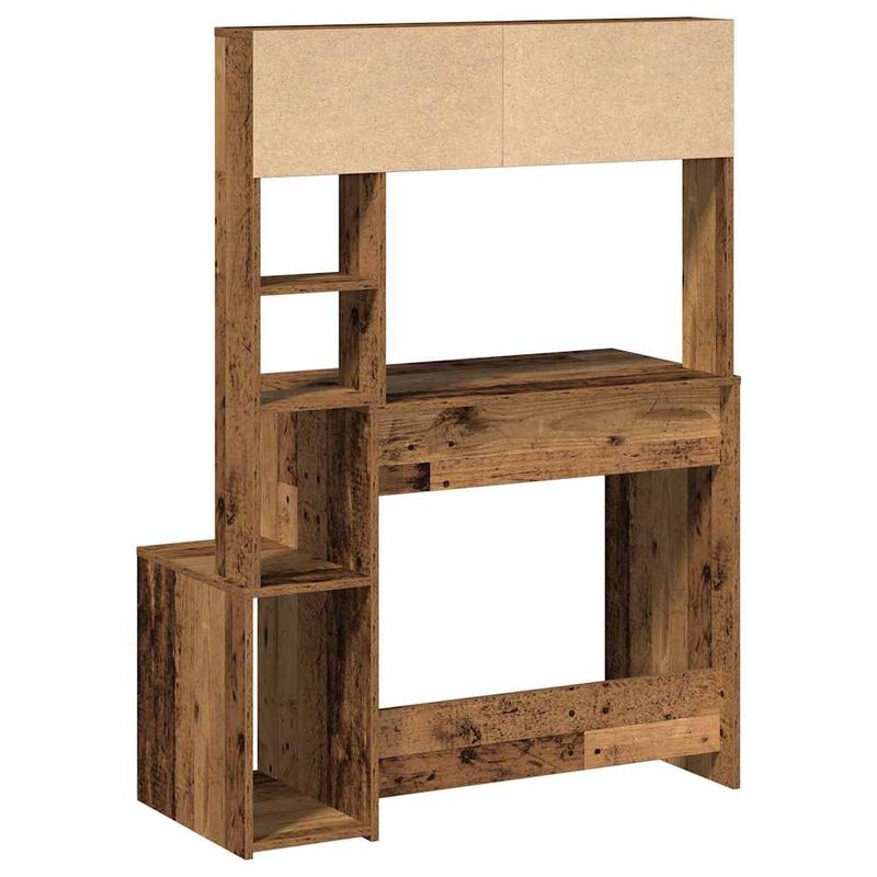 Casa si Gradina - Mobilier - Mese si birouri - Birouri - Birou cu rafturi, lemn vechi, 100x45x140 cm, lemn prelucrat - Infinity.ro