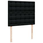 Casa si Gradina - Mobilier - Paturi si accesorii - Paturi - Cadru de pat otoman cu saltea tesatura neagra 120x200cm - Infinity.ro