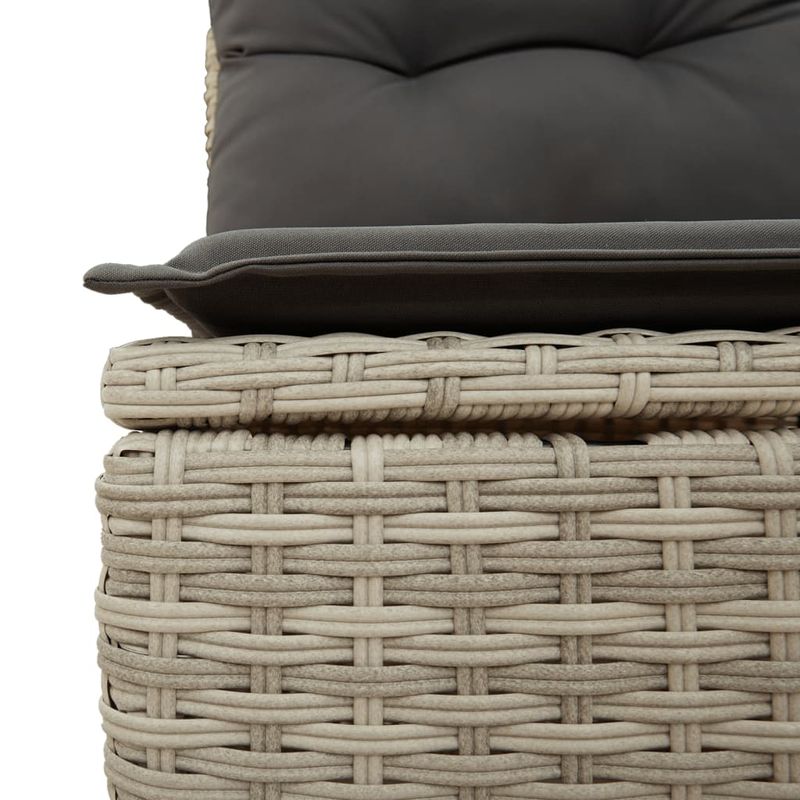 Casa si Gradina - Gradina si terasa - Mobilier exterior - Seturi mobila gradina - Set canapea de gradina cu perne, 4 piese, gri deschis poliratan - Infinity.ro