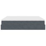 Casa si Gradina - Mobilier - Paturi si accesorii - Paturi - Cadru de pat otoman cu saltele Gri inchis 200x200cm catifea - Infinity.ro