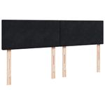 Casa si Gradina - Mobilier - Paturi si accesorii - Paturi - Cadru de pat otoman cu saltea, catifea neagra 160x200cm - Infinity.ro