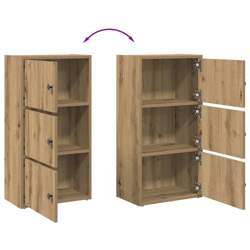 Casa si Gradina - Mobilier - Biblioteci si rafturi - Biblioteci - Biblioteca, stejar artizanal, 40x24x77 cm, lemn prelucrat - Infinity.ro