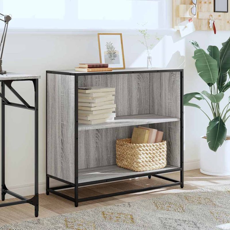 Casa si Gradina - Mobilier - Biblioteci si rafturi - Biblioteci - Biblioteca, gri sonoma, 80x35x76 cm, lemn prelucrat - Infinity.ro