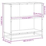 Casa si Gradina - Mobilier - Biblioteci si rafturi - Biblioteci - Biblioteca, gri sonoma, 80x35x76 cm, lemn prelucrat - Infinity.ro