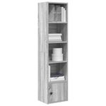 Casa si Gradina - Mobilier - Biblioteci si rafturi - Biblioteci - Biblioteca, gri sonoma, 31x24x127 cm, lemn prelucrat - Infinity.ro