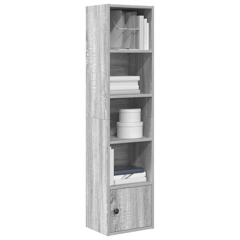 Casa si Gradina - Mobilier - Biblioteci si rafturi - Biblioteci - Biblioteca, gri sonoma, 31x24x127 cm, lemn prelucrat - Infinity.ro