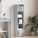 Casa si Gradina - Mobilier - Biblioteci si rafturi - Biblioteci - Biblioteca, gri sonoma, 31x24x127 cm, lemn prelucrat - Infinity.ro