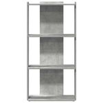 Casa si Gradina - Mobilier - Biblioteci si rafturi - Biblioteci - Biblioteca cu 3 niveluri, gri beton, 60x30x120cm lemn prelucrat - Infinity.ro