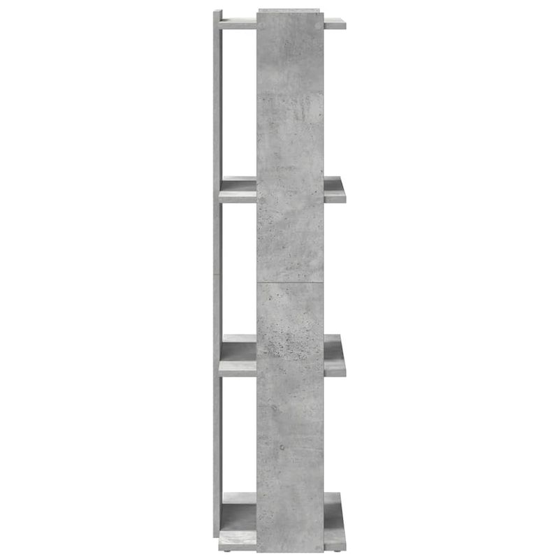 Casa si Gradina - Mobilier - Biblioteci si rafturi - Biblioteci - Biblioteca cu 3 niveluri, gri beton, 60x30x120cm lemn prelucrat - Infinity.ro