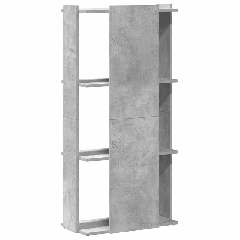 Casa si Gradina - Mobilier - Biblioteci si rafturi - Biblioteci - Biblioteca cu 3 niveluri, gri beton, 60x30x120cm lemn prelucrat - Infinity.ro