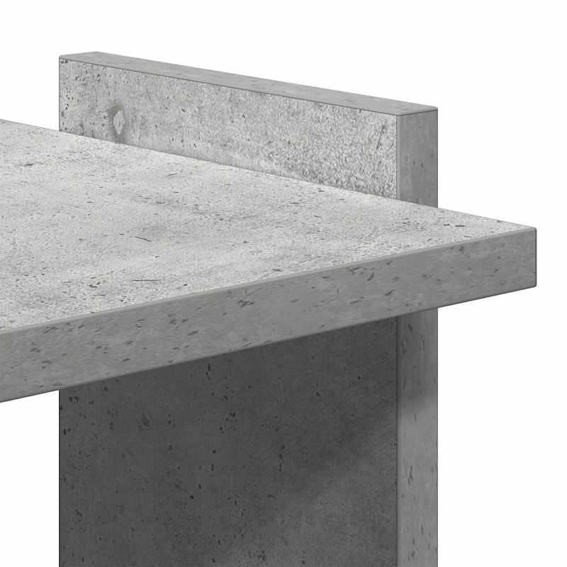 Casa si Gradina - Mobilier - Biblioteci si rafturi - Biblioteci - Biblioteca cu 3 niveluri, gri beton, 60x30x120cm lemn prelucrat - Infinity.ro