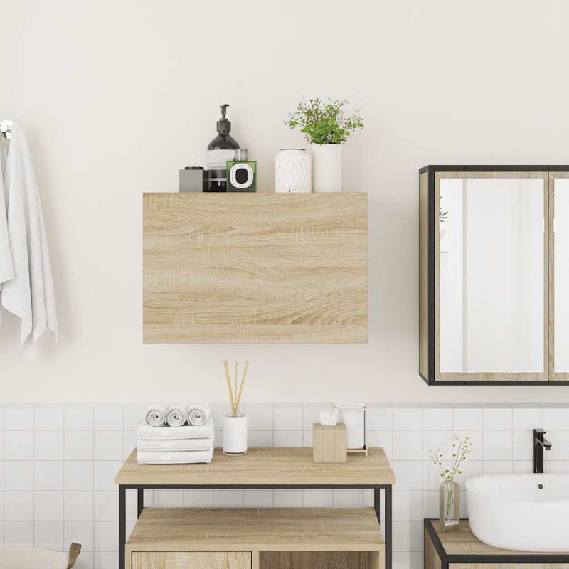 Casa si Gradina - Mobilier - Mobilier baie - Corpuri baie - Dulap perete baie, stejar sonoma, 60x25x40 cm, lemn prelucrat - Infinity.ro