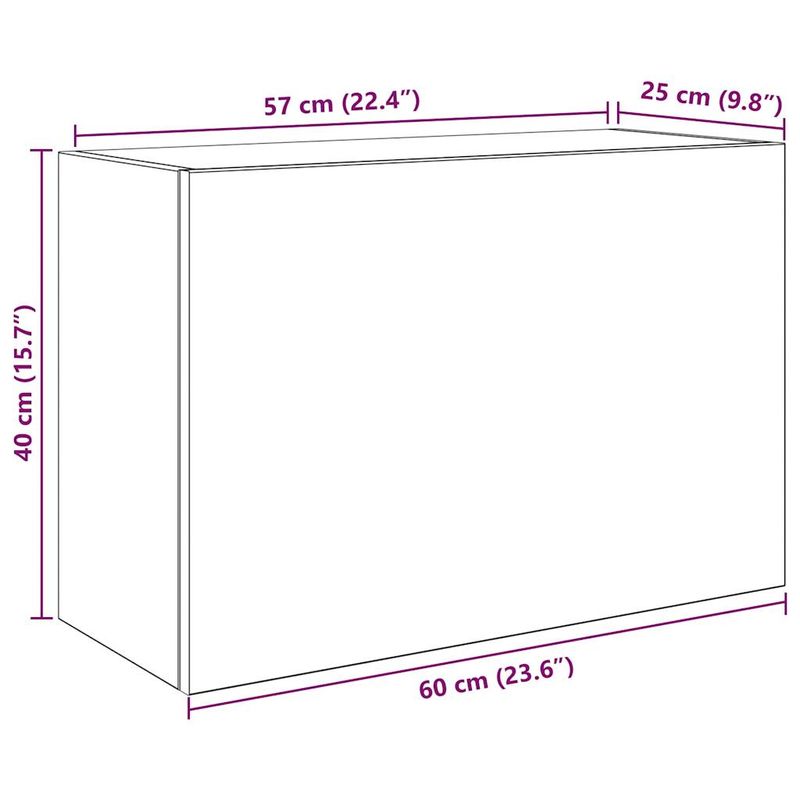 Casa si Gradina - Mobilier - Mobilier baie - Corpuri baie - Dulap perete baie, stejar sonoma, 60x25x40 cm, lemn prelucrat - Infinity.ro