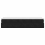Casa si Gradina - Mobilier - Paturi si accesorii - Paturi - Cadru de pat otoman cu saltea, catifea neagra 100x200cm - Infinity.ro