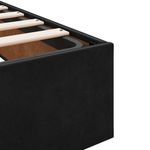 Casa si Gradina - Mobilier - Paturi si accesorii - Paturi - Cadru de pat otoman cu saltea, catifea neagra 100x200cm - Infinity.ro