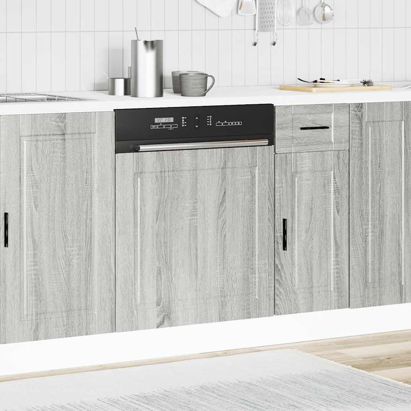 Electronice si Electrocasnice - Masini de spalat vase - Accesorii masini de spalat vase - Panou pentru masina de spalat vase gri Sonoma lemn prelucrat - Infinity.ro