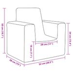 Casa si Gradina - Mobilier - Mobilier copii - Mobilier camera copiilor - Canapea pentru copii, albastru, plus moale - Infinity.ro