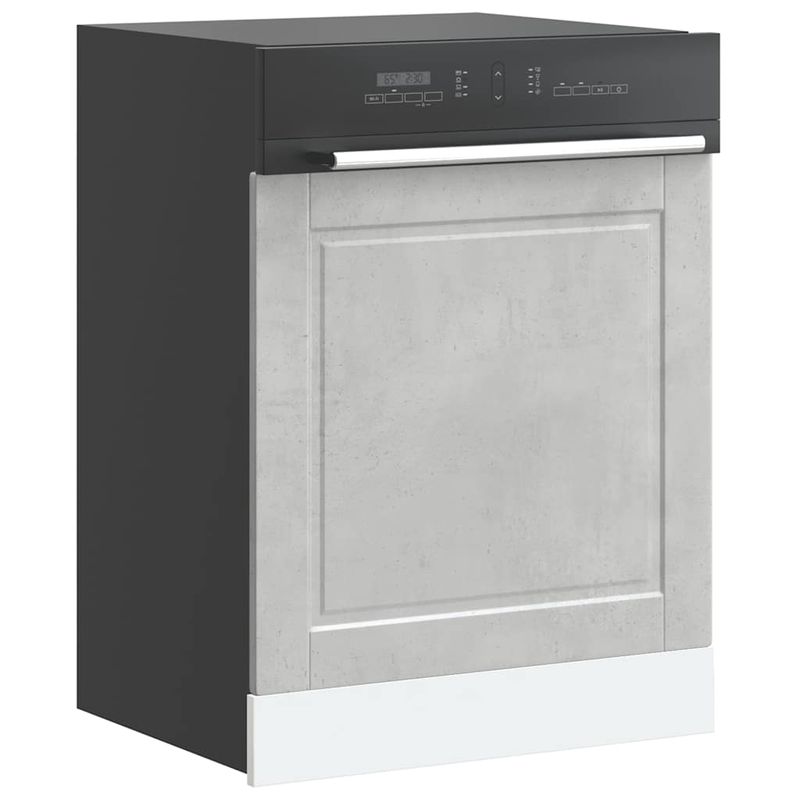 Electronice si Electrocasnice - Masini de spalat vase - Accesorii masini de spalat vase - Panou pentru masina de spalat vase beton gri lemn prelucrat - Infinity.ro
