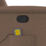 Ingrijire personala si Cosmetice - Sanatate si wellness - Articole wellness - Fotolii de masaj - Fotoliu de masaj rabatabil cu ridicare, maro, textil - Infinity.ro