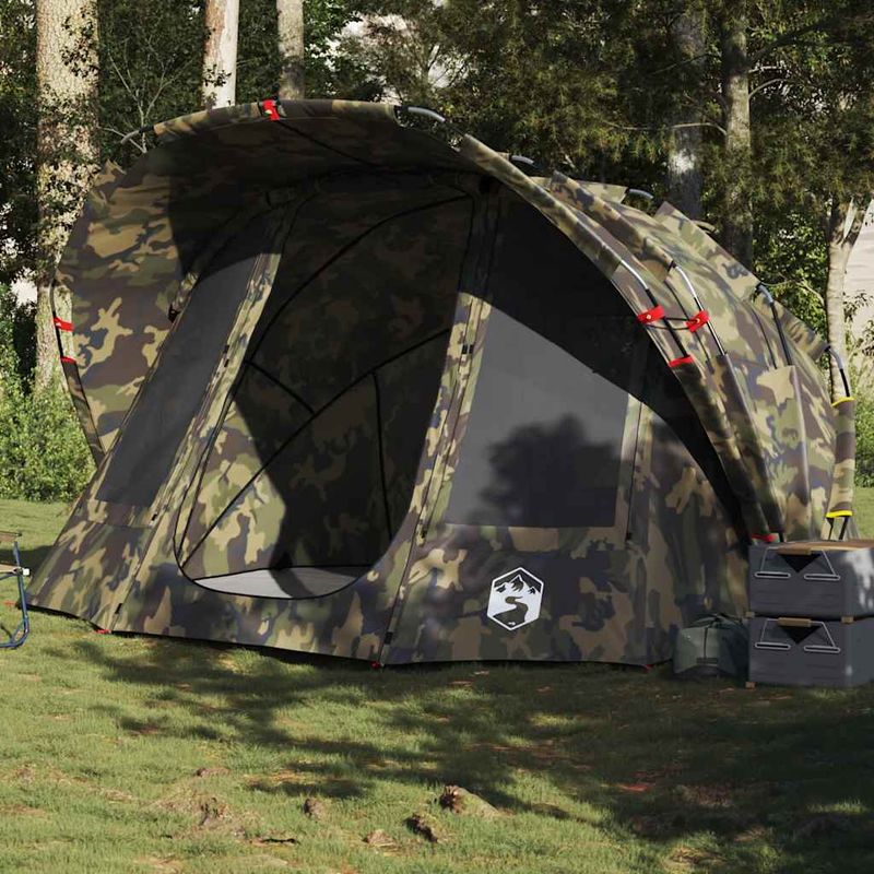 Sport si Outdoor - Camping - Corturi camping - Cort de pescuit pentru 5 persoane, camuflaj, impermeabil - Infinity.ro