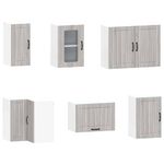 Casa si Gradina - Mobilier - Comode si corpuri - Corpuri bucatarie - Set de dulapuri de bucatarie 11 piese „Kalmar” lemn Sonoma gri - Infinity.ro