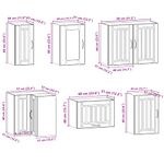 Casa si Gradina - Mobilier - Comode si corpuri - Corpuri bucatarie - Set de dulapuri de bucatarie 11 piese „Kalmar” lemn Sonoma gri - Infinity.ro