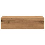 Casa si Gradina - Mobilier - Comode si corpuri - Comode - Comoda TV cu lumini LED, stejar artizanal, 60x35x15,5 cm - Infinity.ro
