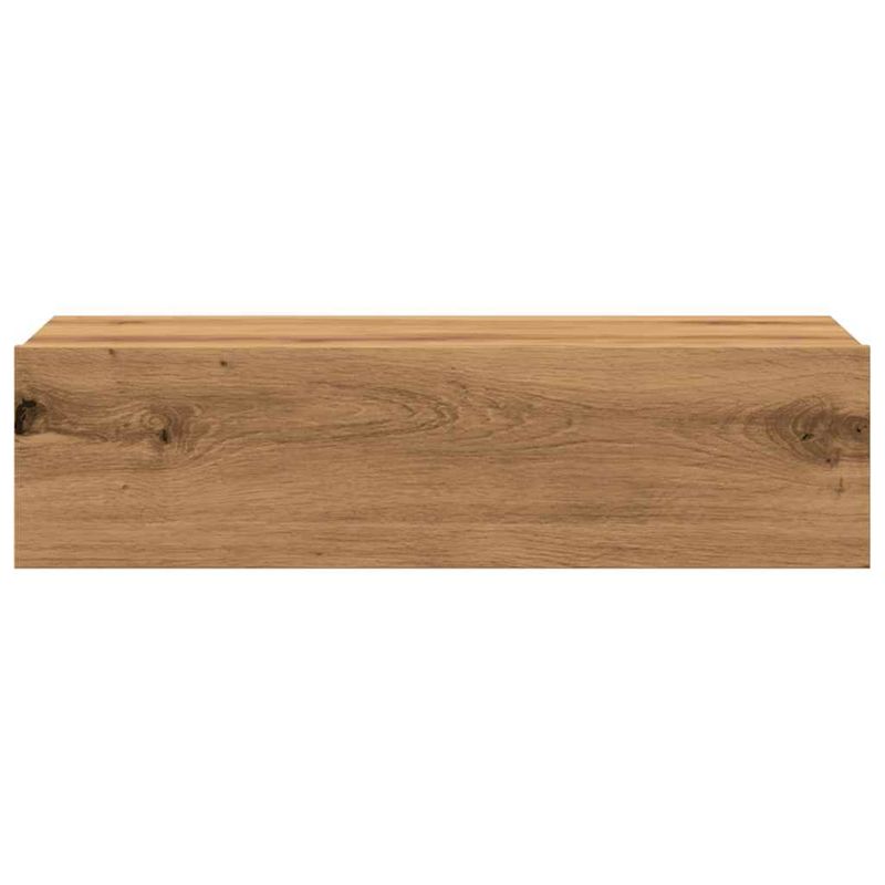 Casa si Gradina - Mobilier - Comode si corpuri - Comode - Comoda TV cu lumini LED, stejar artizanal, 60x35x15,5 cm - Infinity.ro
