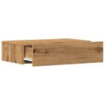 Casa si Gradina - Mobilier - Comode si corpuri - Comode - Comoda TV cu lumini LED, stejar artizanal, 60x35x15,5 cm - Infinity.ro