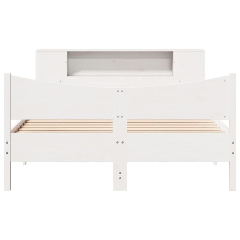 Casa si Gradina - Mobilier - Paturi si accesorii - Paturi - Cadru de pat fara saltea, alb, 140x200 cm, lemn masiv pin - Infinity.ro