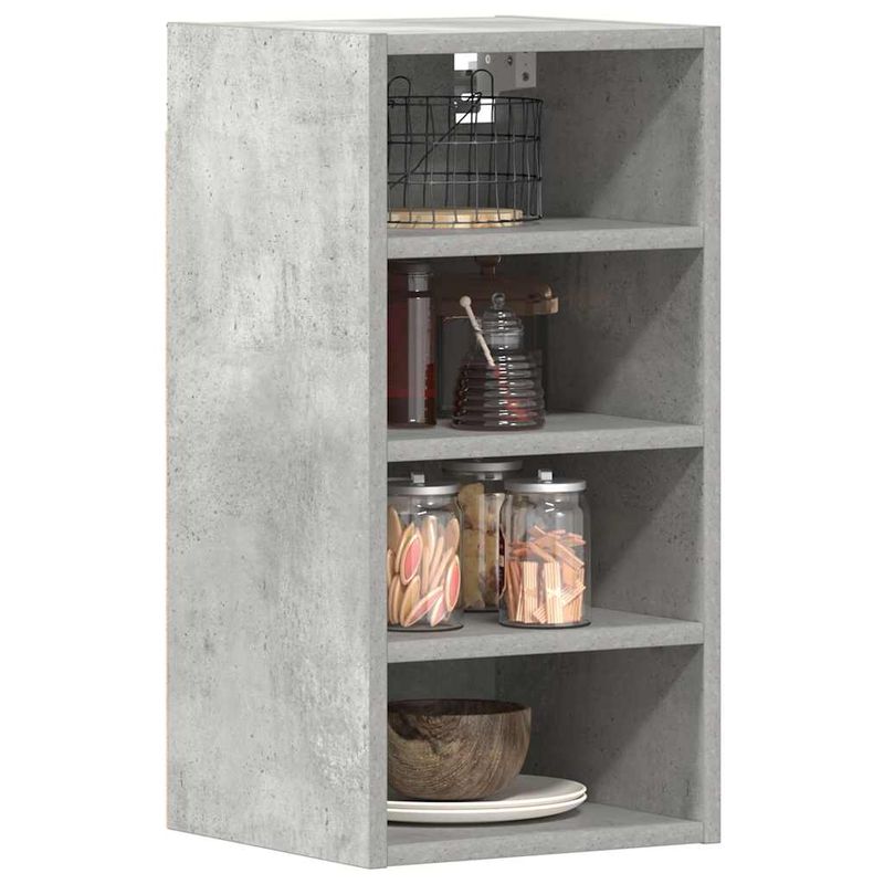 Casa si Gradina - Mobilier - Comode si corpuri - Corpuri bucatarie - Dulap suspendat, gri beton, 30x29,5x60 cm, PAL - Infinity.ro