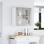 Casa si Gradina - Mobilier - Comode si corpuri - Corpuri bucatarie - Dulap bucatarie cu usa sticla Kalmar lemn prelucrat gri Sonoma - Infinity.ro