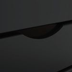 Casa si Gradina - Mobilier - Dulapuri si sifoniere - Dulapuri - Dulap rulant cu sertare „MOSS” din lemn masiv de pin negru - Infinity.ro