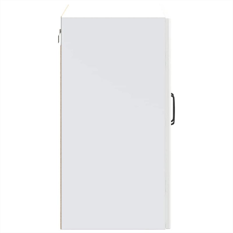 Casa si Gradina - Mobilier - Comode si corpuri - Corpuri bucatarie - Dulap bucatarie cu usa sticla Lucca lemn prelucrat alb lucios, mărime 80x31x60 cm - Infinity.ro