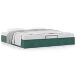 Casa si Gradina - Mobilier - Paturi si accesorii - Paturi - Cadru de pat otoman fara saltea Verde inchis 180x200 cm catifea - Infinity.ro