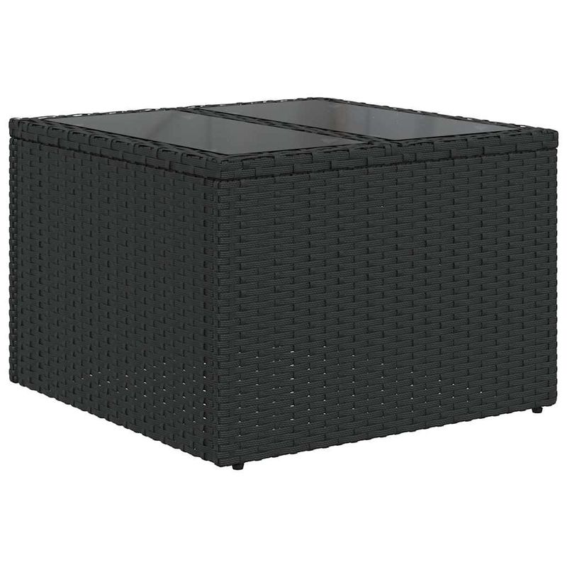 Casa si Gradina - Gradina si terasa - Mobilier exterior - Seturi mobila gradina - Set mobilier de gradina cu perne, 6 piese, negru, poliratan - Infinity.ro