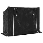 Casa si Gradina - Termice - Sobe, Seminee si accesorii - Accesorii seminee si sobe - Raft pentru lemn de foc cu capac de ploaie otel galvanizat, mărime 151x60.5x110.5 cm - Infinity.ro