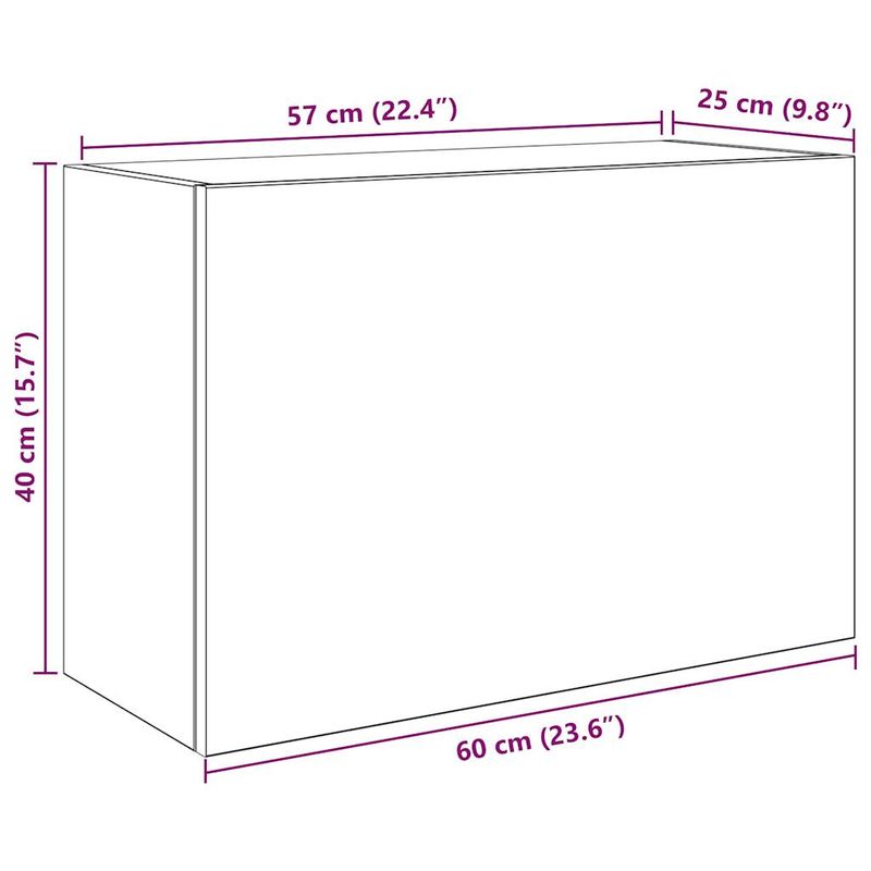 Casa si Gradina - Mobilier - Mobilier baie - Corpuri baie - Dulap perete de baie, lemn vechi, 60x25x40 cm, lemn prelucrat - Infinity.ro