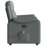 Ingrijire personala si Cosmetice - Sanatate si wellness - Articole wellness - Fotolii de masaj - Fotoliu de masaj rabatabil, gri inchis, material textil - Infinity.ro